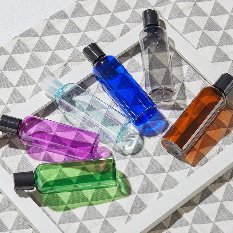 owlyee Travel Bottles for Toiletries 3.4 oz - Travel Size Containers for Shampoo Plastic - Small Empty Lotion Squeeze Bottle for Liquid TSA Approved - Leak Proof Mini Conditioner Refillable Blue 100ml - Image 4